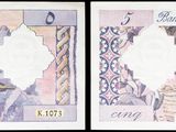 deux photos représentant deux billets sur lesquels figurent les portraits d'un homme et d'une femme