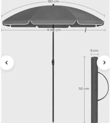 Parasol diamètre 160 cm - Photo 1