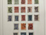 an old book with a bunch of different stamps on it