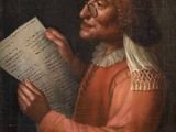 an image of a painting of a man reading a book