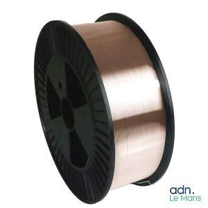 a spool of copper wire on a white background
