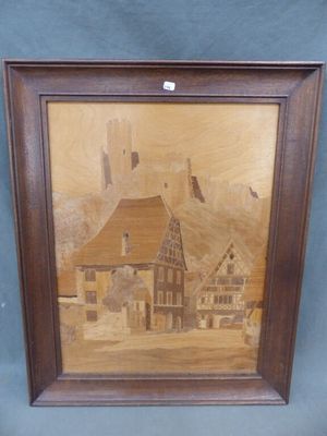 Lucien STRAUB (1910-) - Château fort sur les coteaux alsacie…