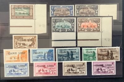 a picture of a collection of stamps in a display case