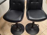 pair of black leather swivel stools for sale in los angeles, ca