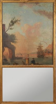 an image of a picture of a painting on a wall with a mirror