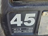 a close up of a number plate on a car