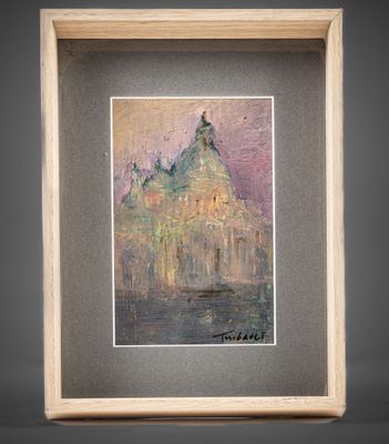 Hervé THIBAULT (né en 1944) Venise, Lumière sur la Salute - Photo 1