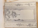 un dessin représentant un oiseau perché sur une feuille de papier