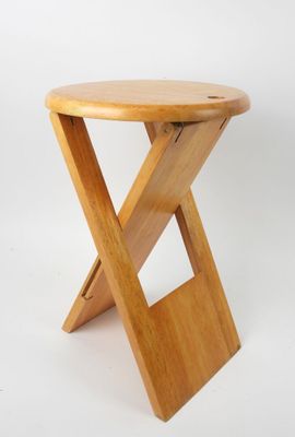 an image of a wooden stool on a white background