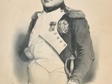 portrait of a man in a military uniform with a sword in his hand