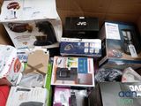 a box full of electronics and other items that are in it