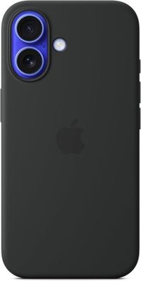 l'arrière d'une coque d'iPhone noire sur fond blanc