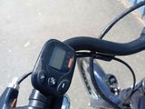 a close up of the handlebars of a bicycle
