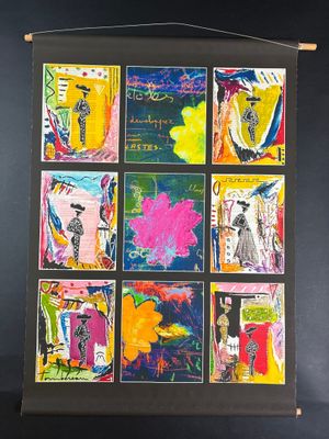 Michel TOMBEREAU (1945-2026) - Mosaïque tauromachique - Épre…