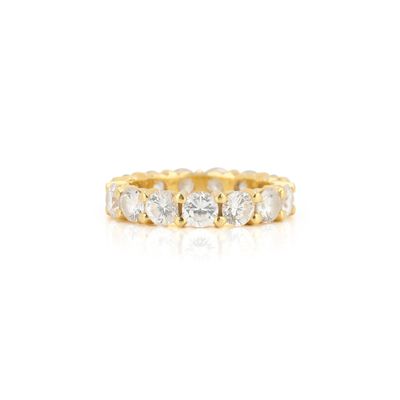 Travail français Alliance américaine en or jaune 750‰ entièr…