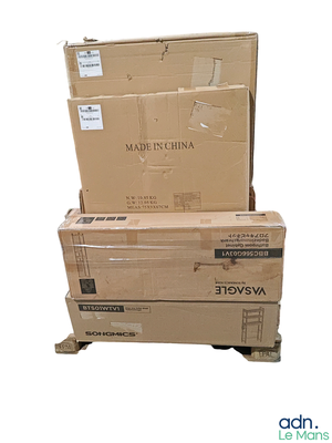 two boxes stacked on top of each other on a white surface