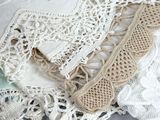 many different types of laces on a table