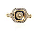 an antique sapphire and diamond ring