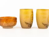 three different types of vases sitting next to each other