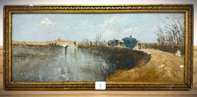 a picture of a painting on display in a museum