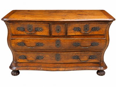 une image représentant une commode en bois avec un tiroir en dessous