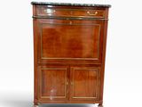 an image of a small cabinet with a marble top