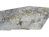 an image of a rock with some writing on it