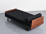 an image of a modern day bed with a wooden frame
