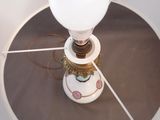 a lamp that is sitting on top of a table