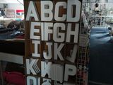 an image of a large display of letters and numbers