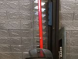 a picture of a red and black scooter and a black and red scooter