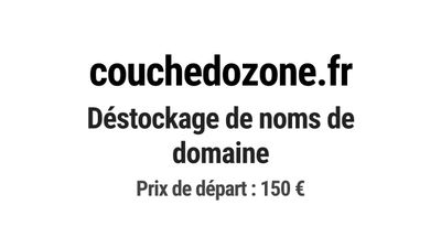 Nom de domaine couchedozone.fr.