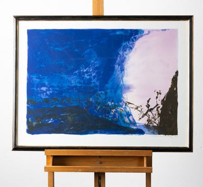 ZAO Wou-Ki 1921-2013 « Lithographie 353 » 1991. Lithographie…