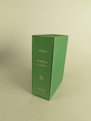 a green box that is sitting on a table
