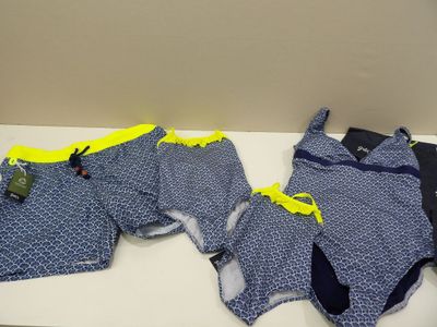two pairs of underwear sitting on top of a table next to a cell phone