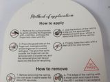 a sign with instructions on how to remove a toothbrush
