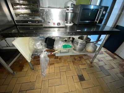 Table inox 2 niveaux