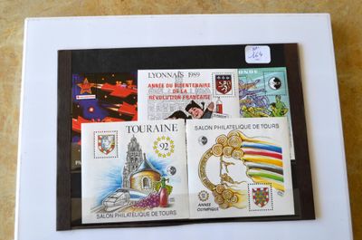 Un lot de 5 blocs CNEP N°11, 14, 15, 25 et 27, neufs 1er cho…