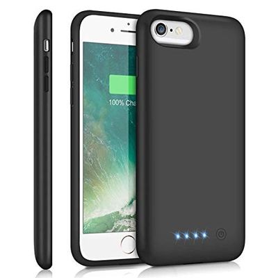 une photo d'une coque d'iPhone sur laquelle est fixé un chargeur de batterie