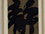 une image représentant une peinture en noir et blanc accrochée au mur