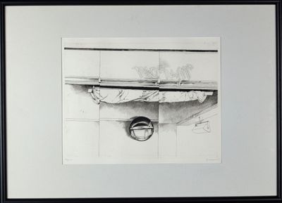 un dessin en noir et blanc représentant une horloge accrochée au mur