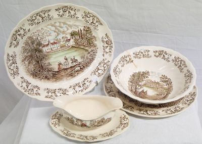 MOUNT VERNON Potomac 6 grandes assiettes, (1choc), 6 assiett…