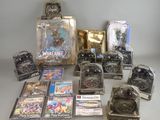 a lot of video games and games on the table