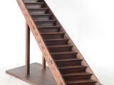 an image of a set of wooden stairs on a white background