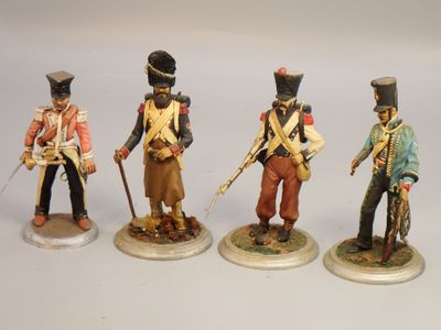 Figurines d'artistes - Empire , 80 mm, 4 figurines sur base …