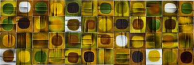 a picture of a picture of a wall made out of squares