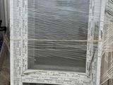 a large window that is sitting on a pallet
