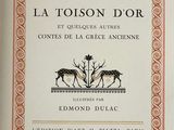the front cover of a book with a picture of two deers in the background