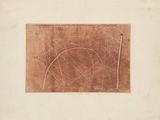 an image of a drawing of a brown square with lines on it