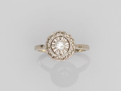 a diamond and gold ring